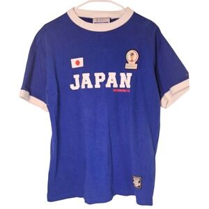 2002 FIFA World Cup Japan Korea T-Shirt Mens XL Blue Official Licensed Soccer